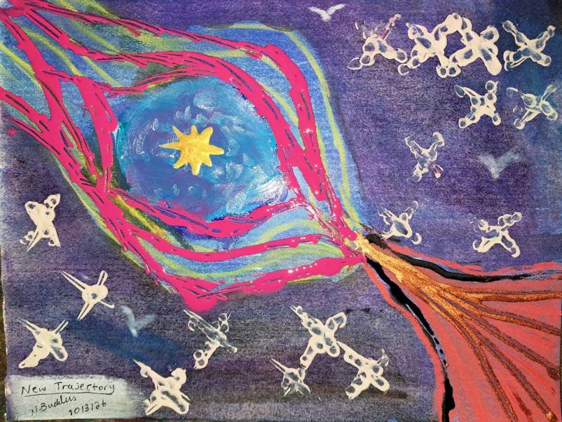 Abstract painting: New Trajectory